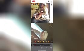 Young blond slut watches my soapy cock cum