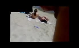 Beach flash and jerkoff