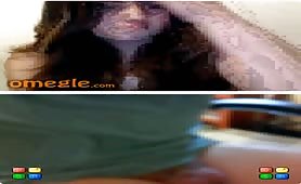 omegle girl not that interested but watches me small cock grown anyways