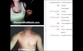 CFNM webcam flash and jerkoff compilation