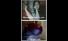 CFNM webcam dickflash reactions compilation