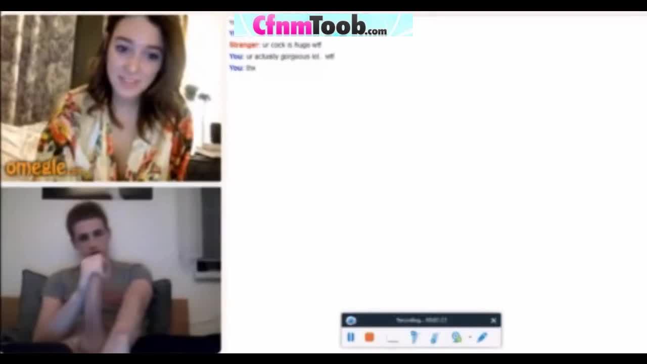 omegle girls watch guys selfsuck cock pic from sex video