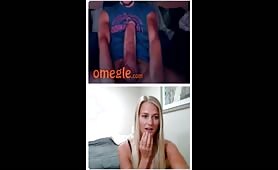 Hot blonde shocked by monster webcam cock