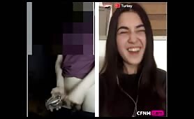 Jerk and cum for Turkish teen