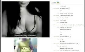 I masturbate for a girl with big breasts in chat roulette