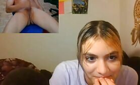 Girl let me humiliate myself on webcam
